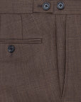 Brown Prince of Wales Three Piece Suit