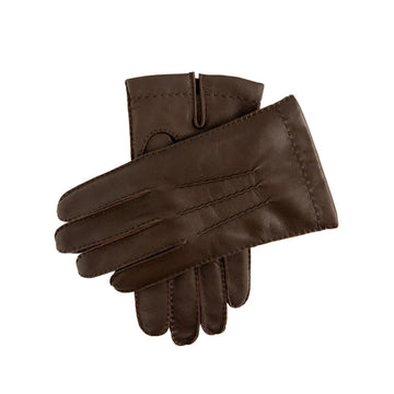 Handsewn Cashmere-Lined Touchscreen Leather Gloves