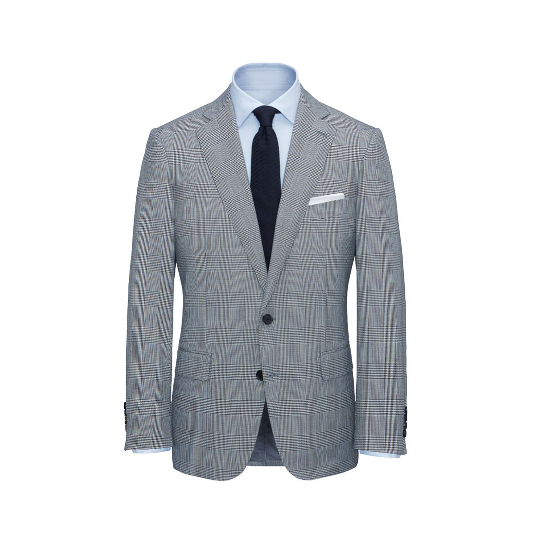 Two-Piece Mid-Grey Glen Check Suit – Mason & Sons USA