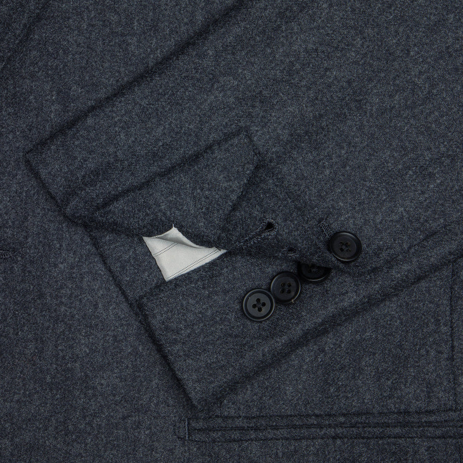 Three-Piece Charcoal Flannel Suit