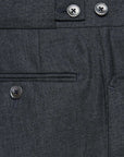 Dark Grey Plain Weave Trousers