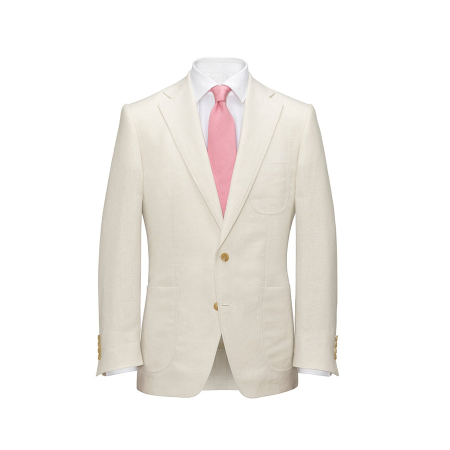 Two-Piece Cream Linen Suit