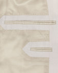 Two-Piece Cream Linen Suit