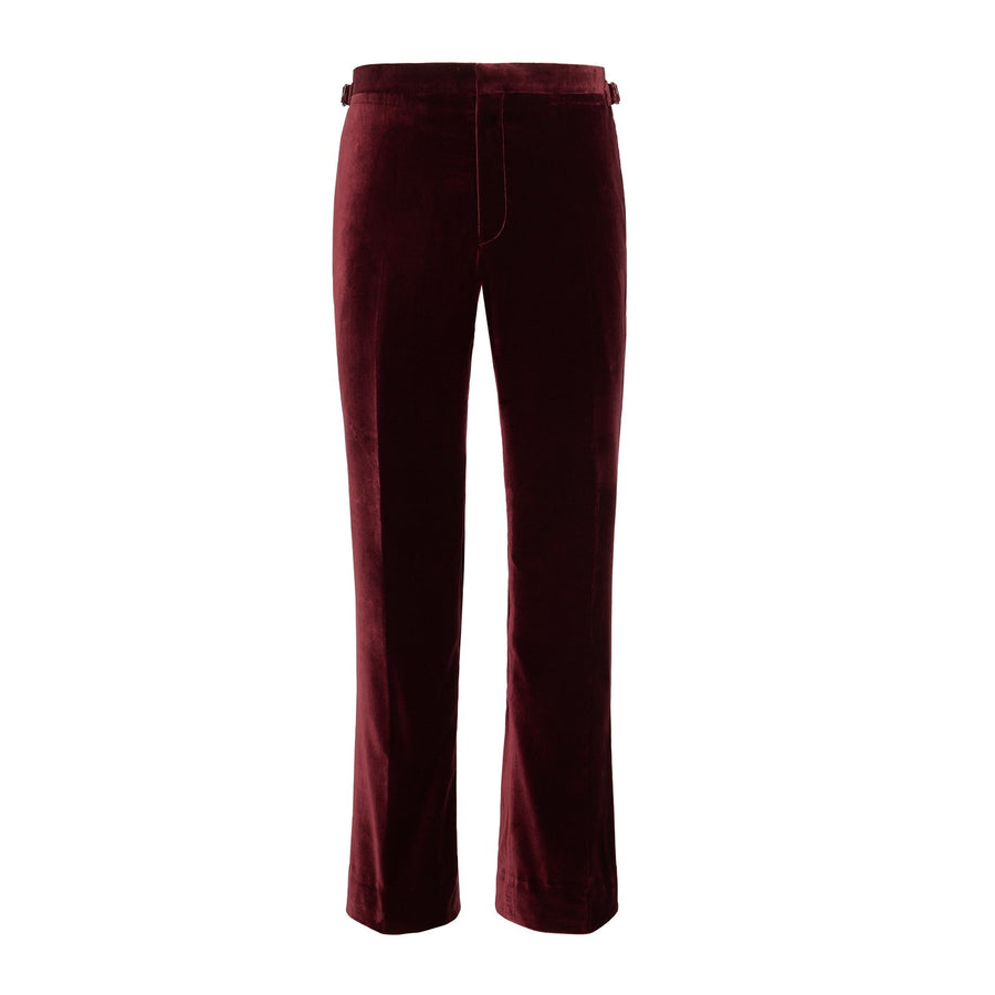 Burgundy Velvet Trousers