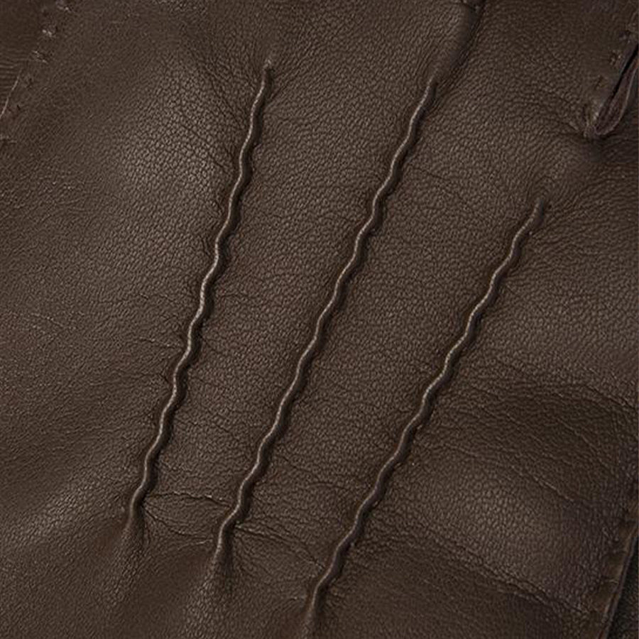 Handsewn Cashmere-Lined Touchscreen Leather Gloves