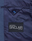 Two-Piece Air Force Blue Contrast Suit