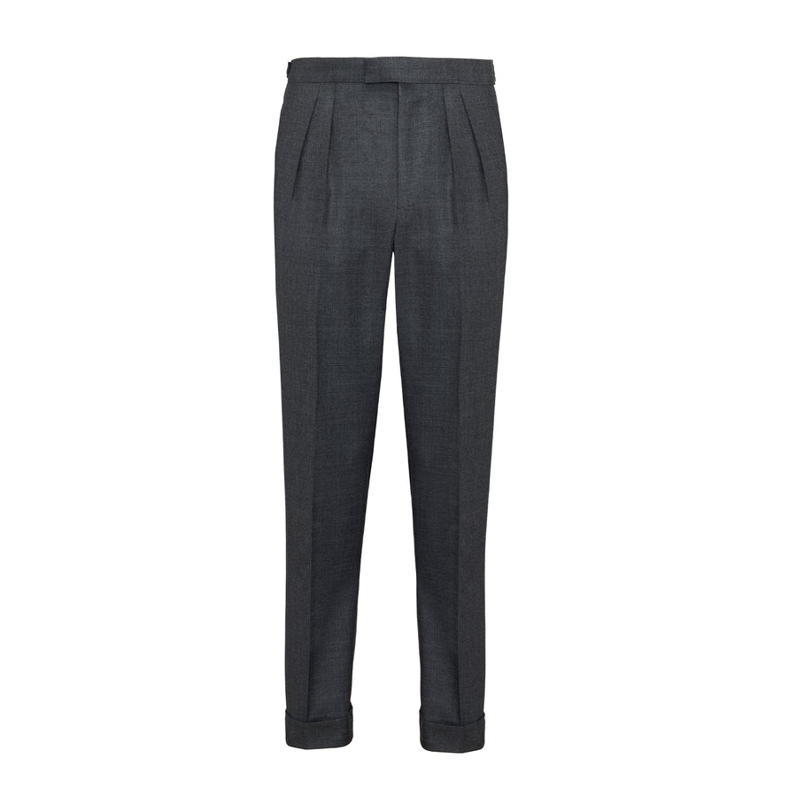 Two-Piece Dark Grey Sharkskin Suit