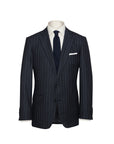 Two-Piece Dark Grey Chalk Stripe Flannel Suit