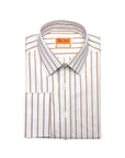 Taupe Striped Shirt