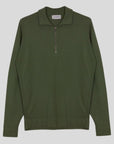 Letterford Sea Island Cotton Short Zip Pullover