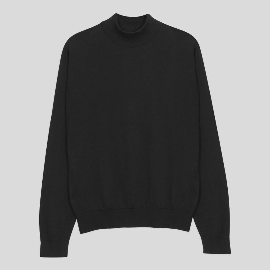 Oakdale Sea Island Cotton Mock Turtle Neck