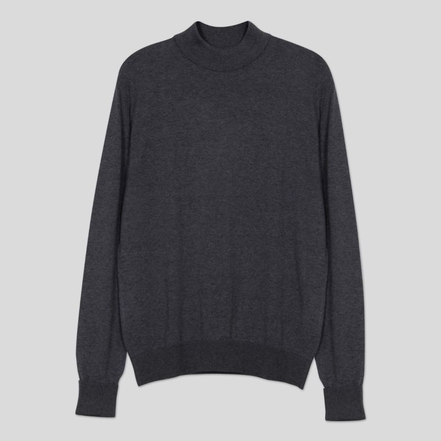 Oakdale Sea Island Cotton Mock Turtle Neck