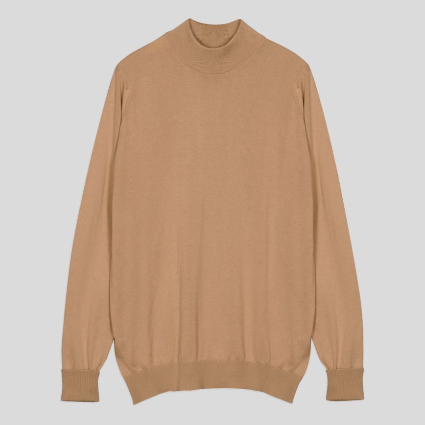 Oakdale Sea Island Cotton Mock Turtle Neck